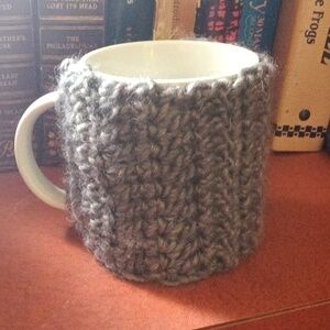 Handmade Grey Mug Hugger Mug Not Included